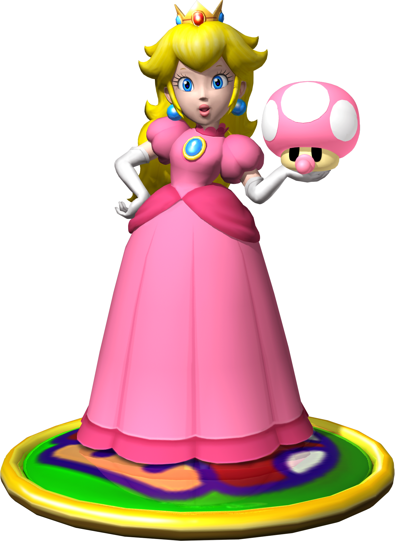 Princess Peach Clipart Mario Party - Peach Mario Party 4 (1369x1871)