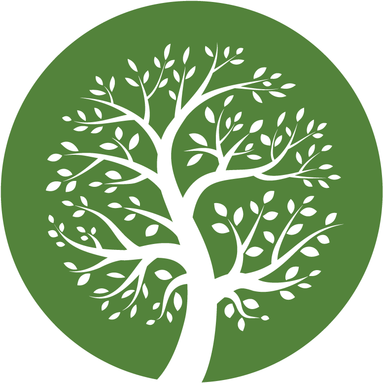 White Tree Icon On Green Background, Vector Logo - White Tree Icon (1000x864)