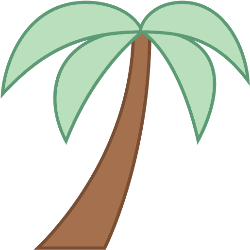 Pin Palm Tree Clip Art Png - Icon (540x540)