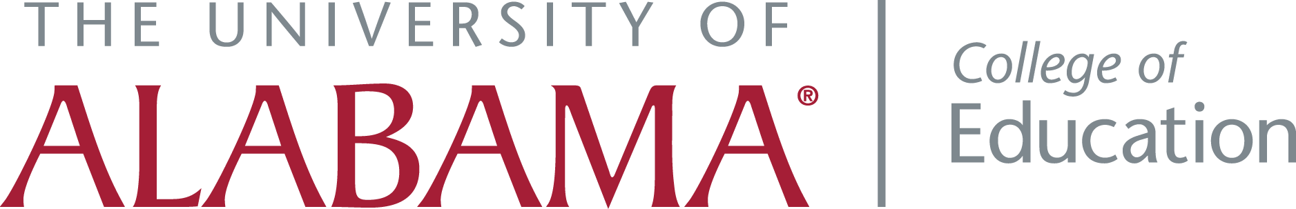 Education - University Of Alabama College Of Education (1877x303)