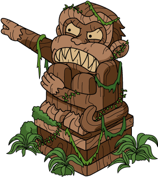 Tiki Pointing Monkey - Family Guy (402x418)
