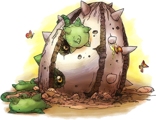 Shell Bell Nature - Pokemon Ferrothorn (500x385)