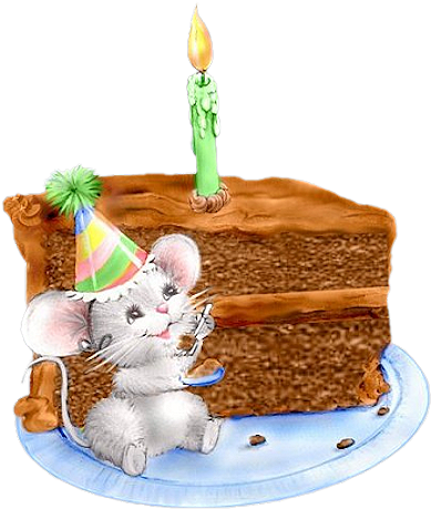Page 2 - Happy Birthday Mouse Gif (427x493)