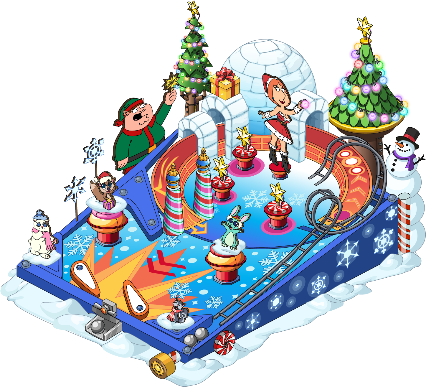 Family Guy Clipart File - Family Guy Quest For Stuff Quahogs Not So Silent Night (1495x1428)