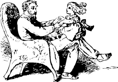 Shadow Issues In The Daughter's Father Complex - Present Continuous Tense Story (500x500)