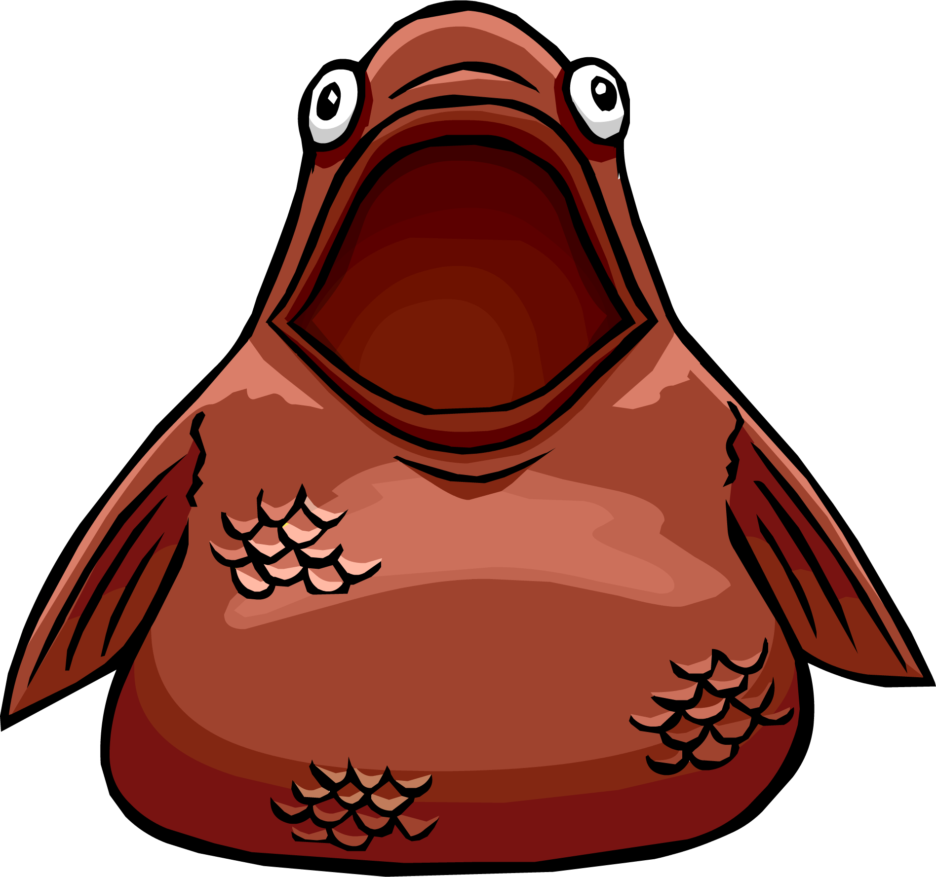 Wise Fish Costume - Red Fish From Club Penguin (1896x1778)
