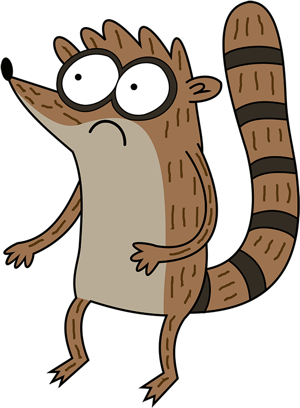 File History - Rigby Cool The Regular Show Cartoon Tv Series Art 32x24 (634x863)