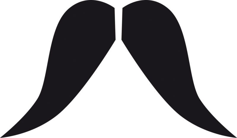 Free Mustache Clipart Black And White Images Download - Mustache Clip Art Clip Art (800x466)
