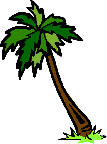Palm Tree Clipart Windy - Palm Tree Clip Art Gif (364x490)