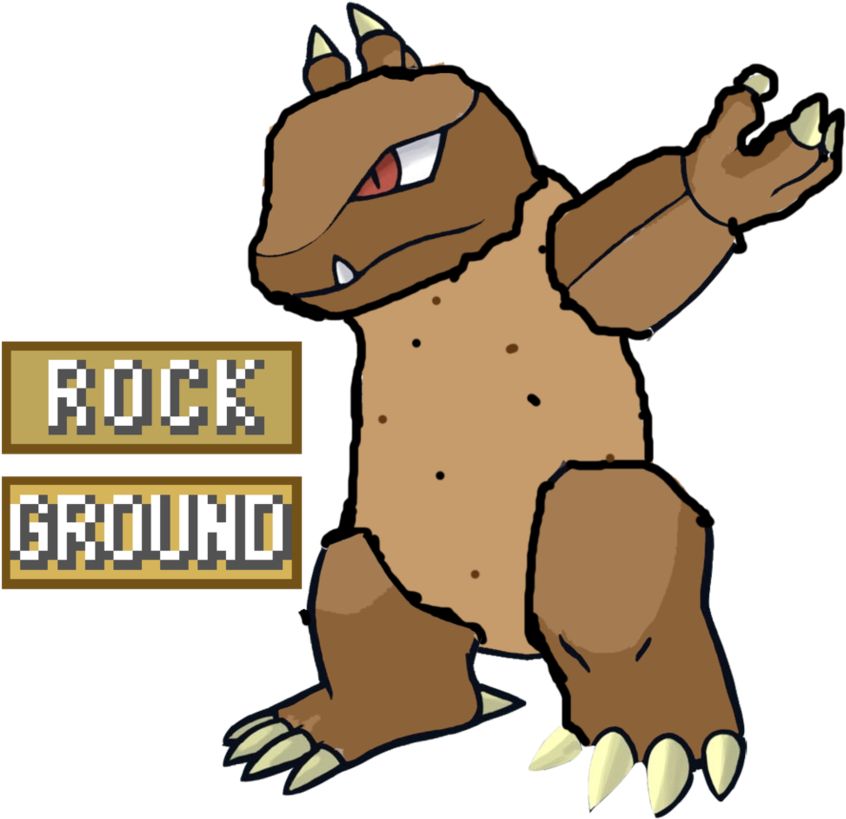 Alolan Golem By Pokepok3 - Digital Art (890x897)