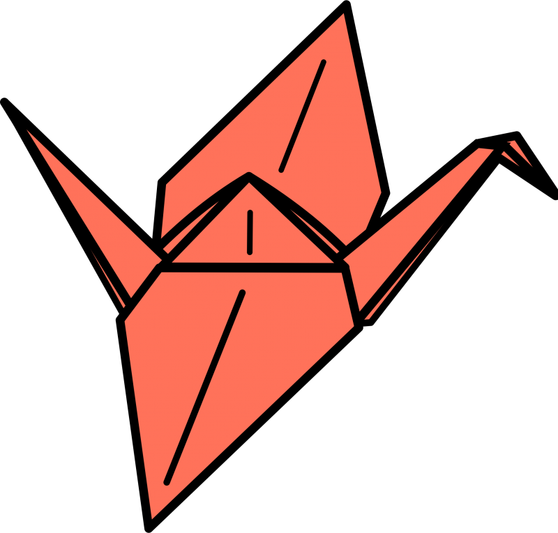 Origami Crane - Origami Crane Clipart (800x765)