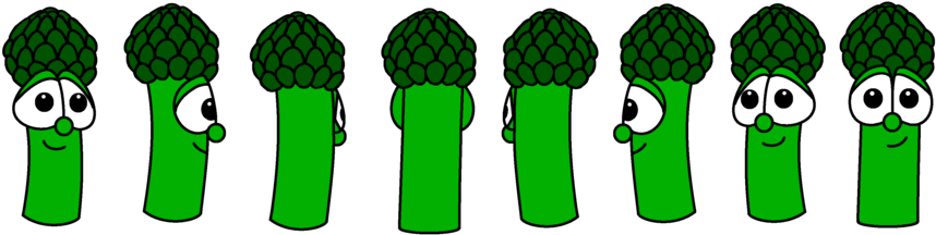 64 Best Veggietales Wall Graphics Images On - Asparagus Cartoon Png (900x233)