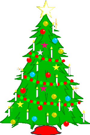 Christmas Songs For You A Singing Christmas Tree With - Christmas Tree With Candles Clipart (300x448)
