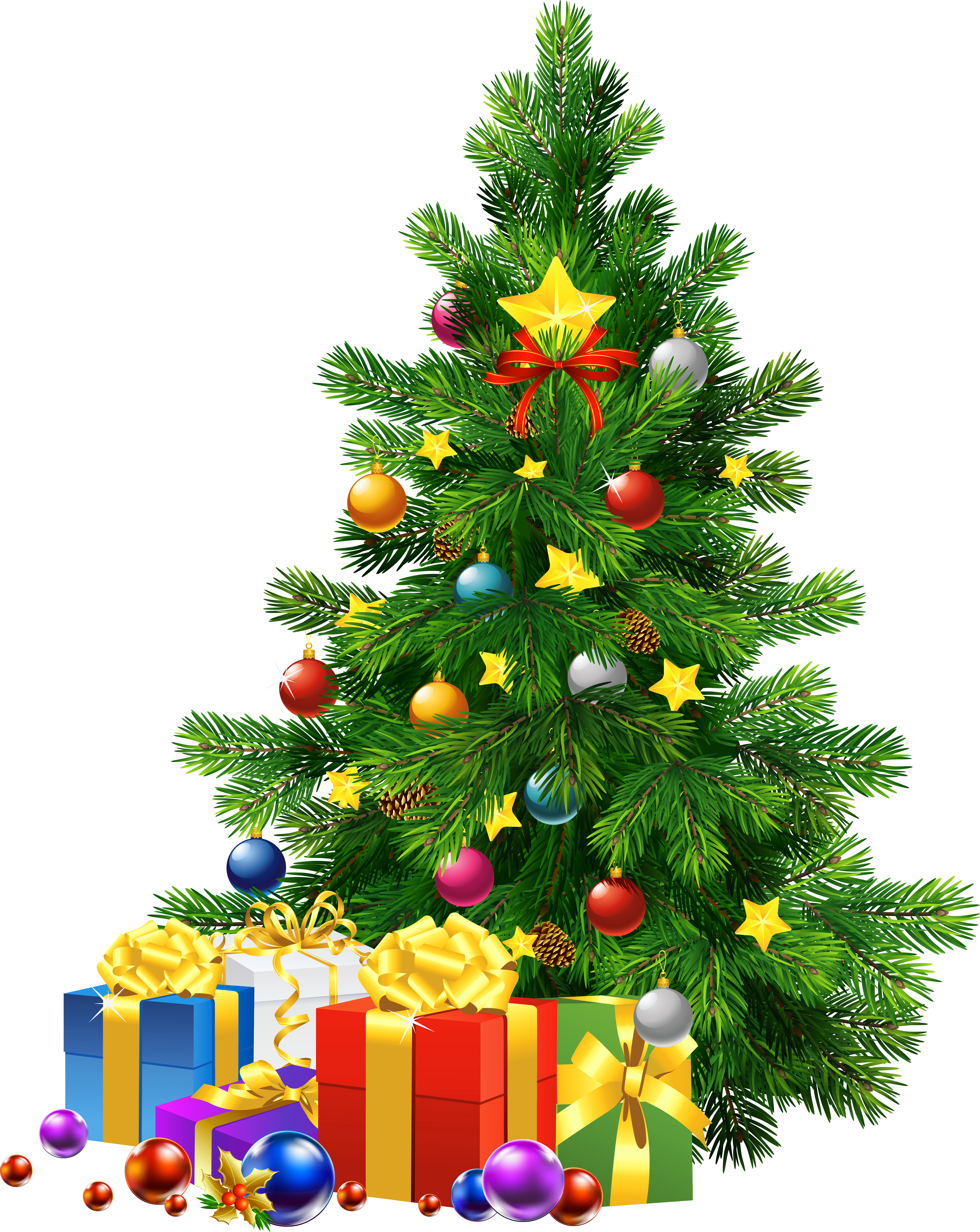 Large Transparent Png Christmas Tree With Gifts - Large Transparent Png Christmas Tree With Gifts (4700x5906)