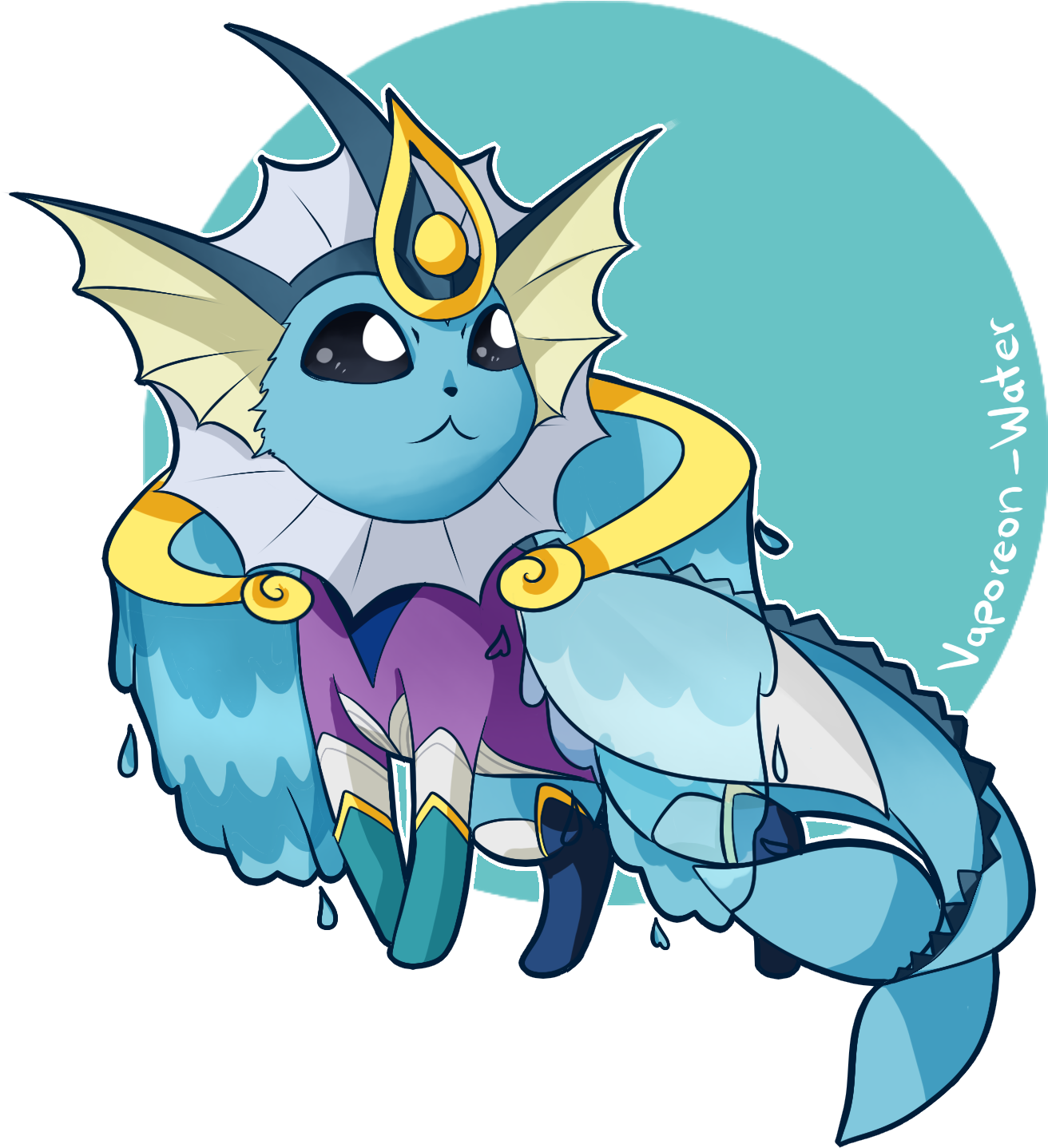 Vaporeon Water Lux Elementalist Skin By Almagkrueger - Vaporeon (1500x1500)