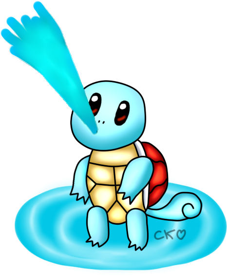 Squirtle Use Water Gun By Katiekane822 - Squirtle Using Water Gun (660x660)