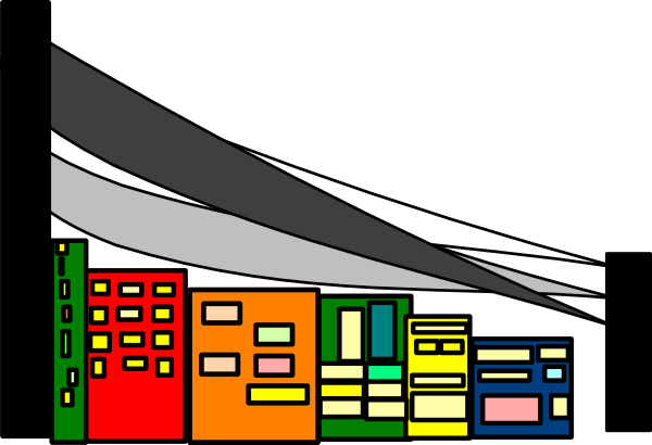 How To Set Use City Bridge Svg Vector - Graphic Design (600x410)