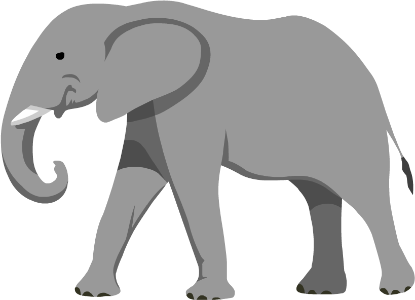 Asian Elephant Clipart Solid Liquid - Mouse And Elephant Compare Size (880x880)