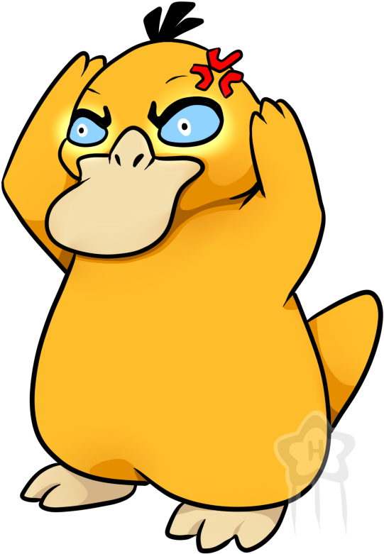 #054 Psyduck Used Confusion And Water Gun - Psyduck (575x800)