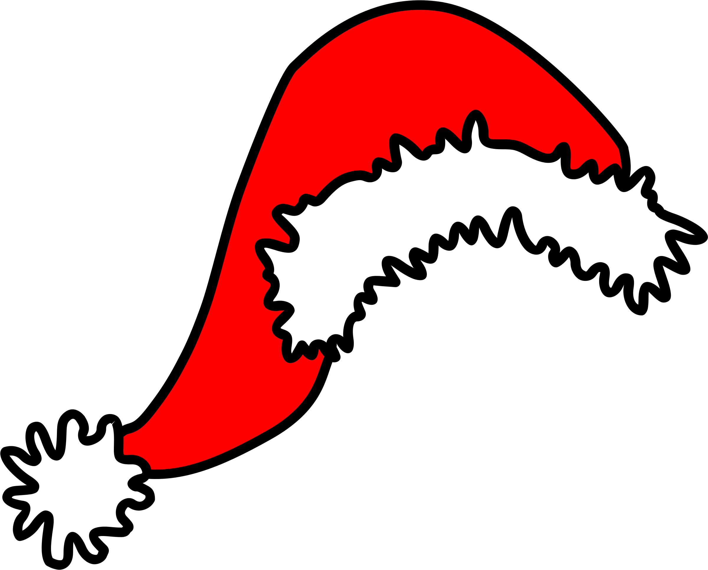 Big Image - Clip Art Santa Hat (2400x1930)