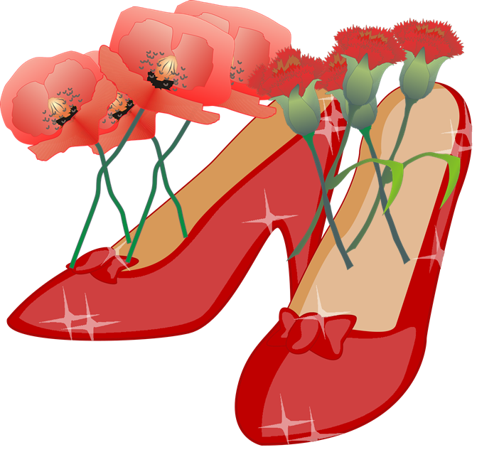 Giving To Receive - Ruby Slippers Clipart (702x650)
