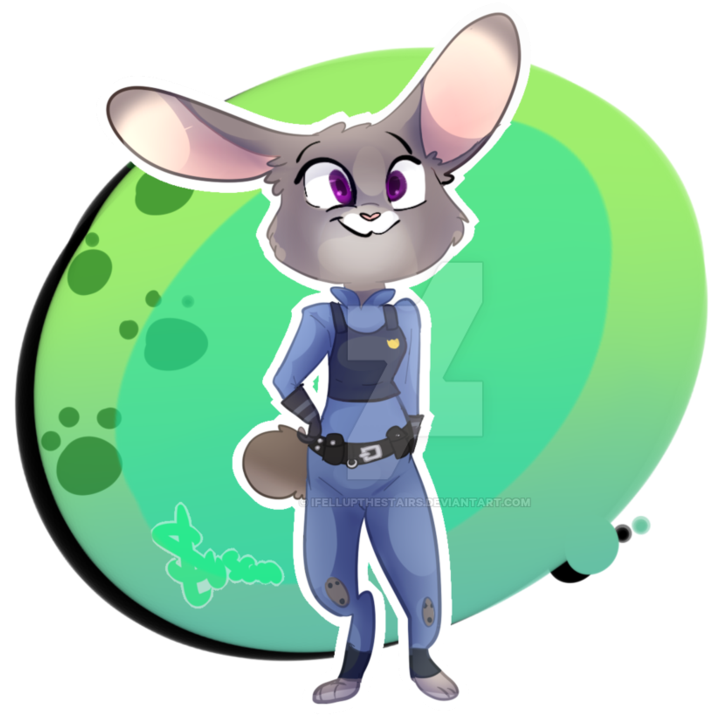 Judy Hopps Sticker Design By Ifellupthestairs - Cartoon (894x894)