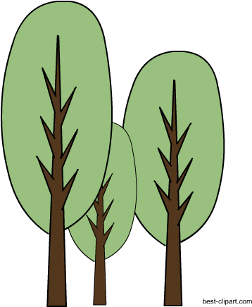 Tall Trees Free Clip Art - Clip Art (450x450)