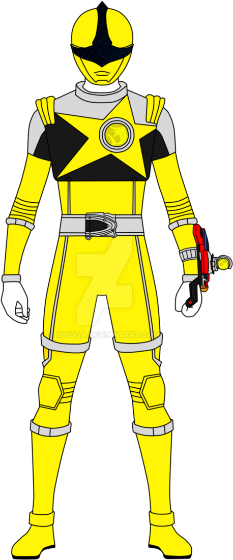 Kajiki Yellow - Uchuu Sentai Kyuranger Deviantart (724x1104)