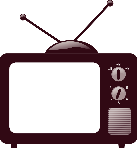 Pin Old Tv Clipart - Old School Television Clip Art (552x595)