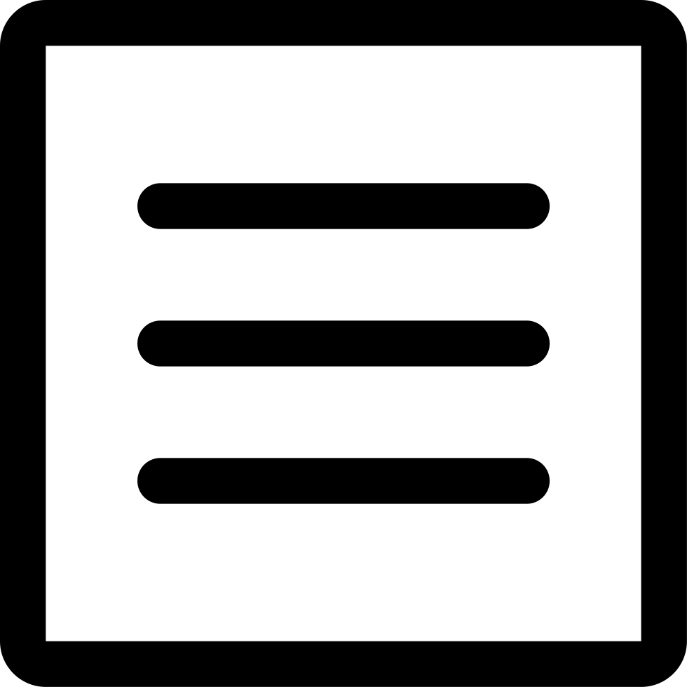 Menu Square Alt Comments - Mobile Menu Icon Svg (980x980)