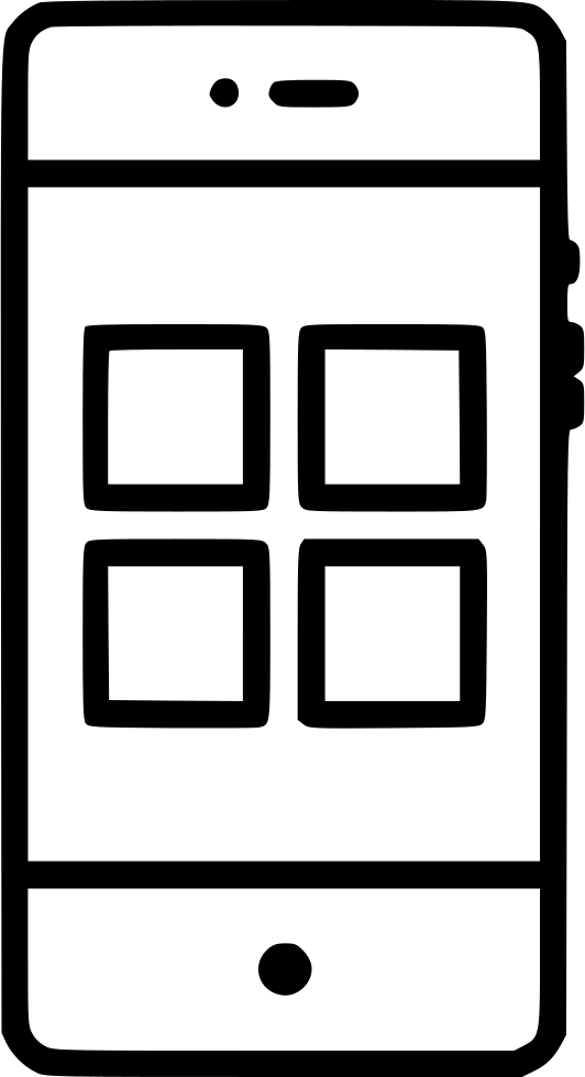 Android Menu Grid App View Application Outline Comments - Calendar Icon Pink (532x980)