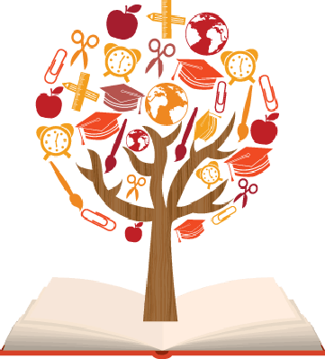 Related Learning Tree Clipart - School Symbols Clip Art (361x399)