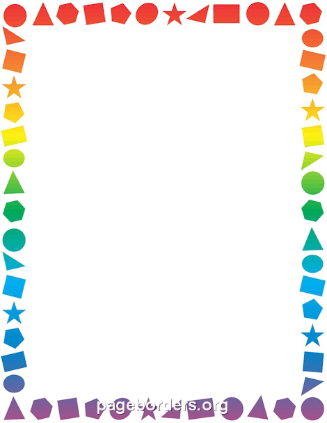 School Border Transparent Png - Shapes Border Clipart (470x608)