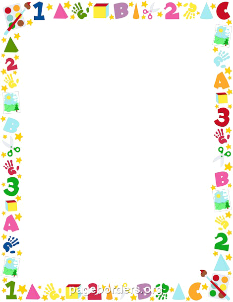 School Border Png Pic - Toy Border (470x608)