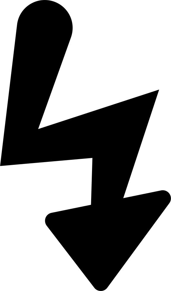 Bolt Shape Flash Black Symbol For Photo Camera Interface - Sign (576x980)
