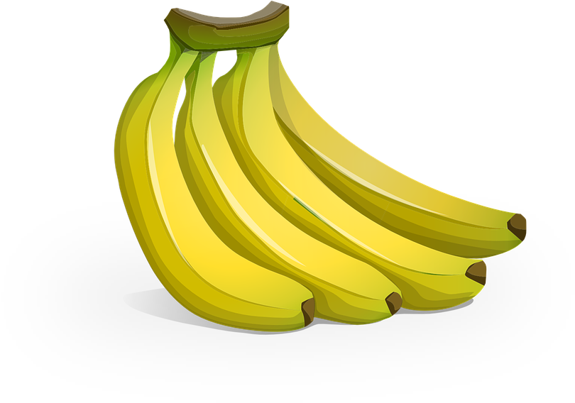 Drawn Banana Ripe Banana - Plantain Clipart (960x617)