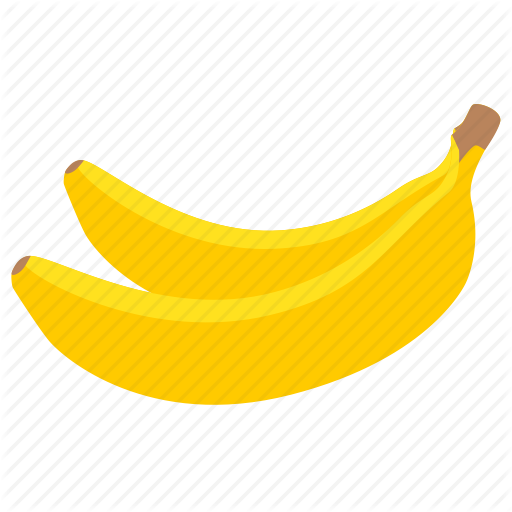 Bananas Icon Clip Art Free Vector / 4vector - Banana Icon Png (512x512)