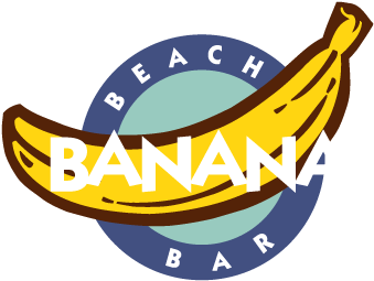 Banana Beach Bar Vector Logo - Beach Banana Bar Logo (400x400)