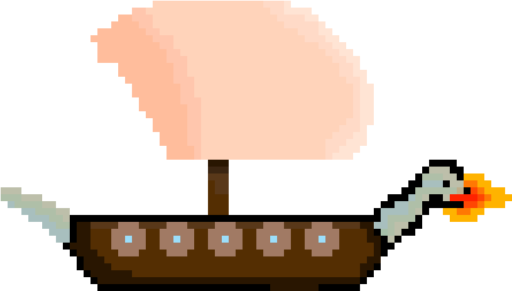 Viking Ship - Viking Ship Pixel (820x530)
