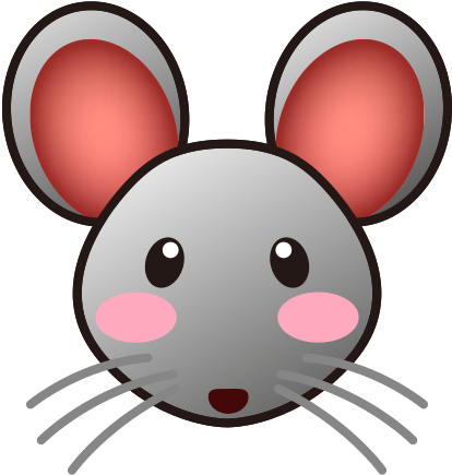 Mouse Face Emoji - Clip Art (512x512)