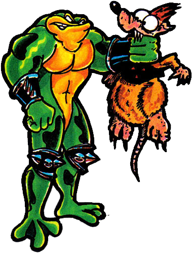 The @rareltd Battletoads In Action - Battle Toads Kill Rat (400x500)