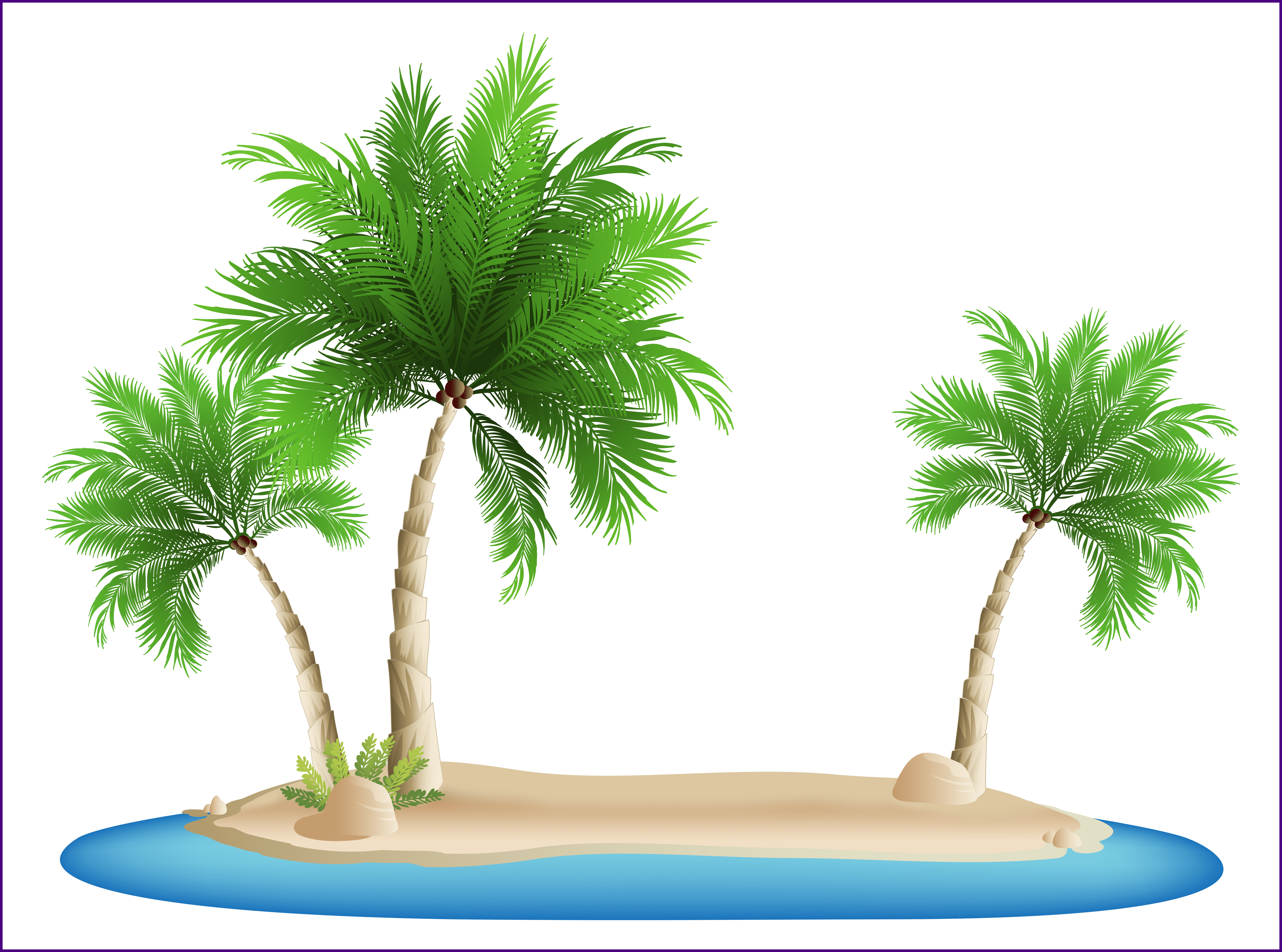 Coconut Tree Coconut Tree Clipart Png Shocking Palm - Coconut Tree Coconut Tree Clipart Png Shocking Palm (7530x5592)