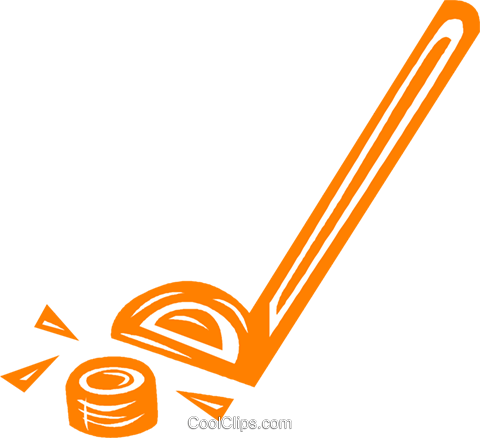 Hockey Stick And Puck Royalty Free Vector Clip Art - Hockey Stick And Puck Royalty Free Vector Clip Art (480x438)