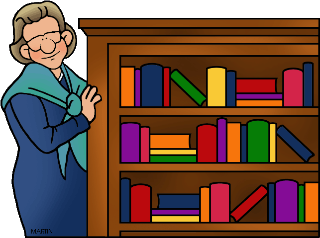 Free Clip Art By Phillip Martin - Librarian Cliparts (648x504)
