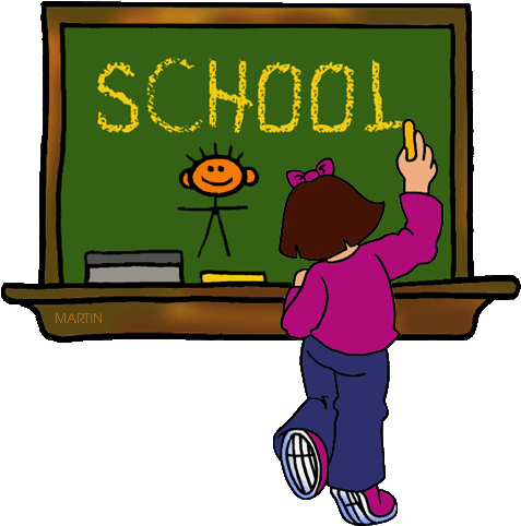 School Clip Art By Phillip Martin - School (492x504)