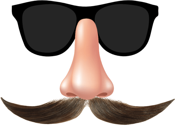 Mustache And Glasses Transparent Background - Mustache And Glasses Png (624x600)