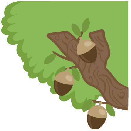 Corner Tree Svg Cut File For Scrapbooking Tree Svg - Acorn (432x432)