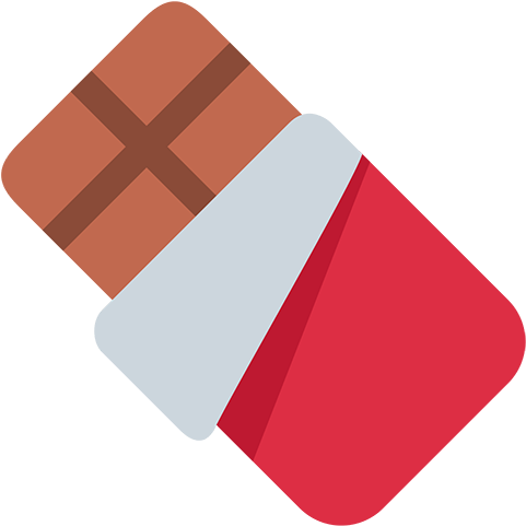 Chocolate Bar - Candy Emojis (512x512)
