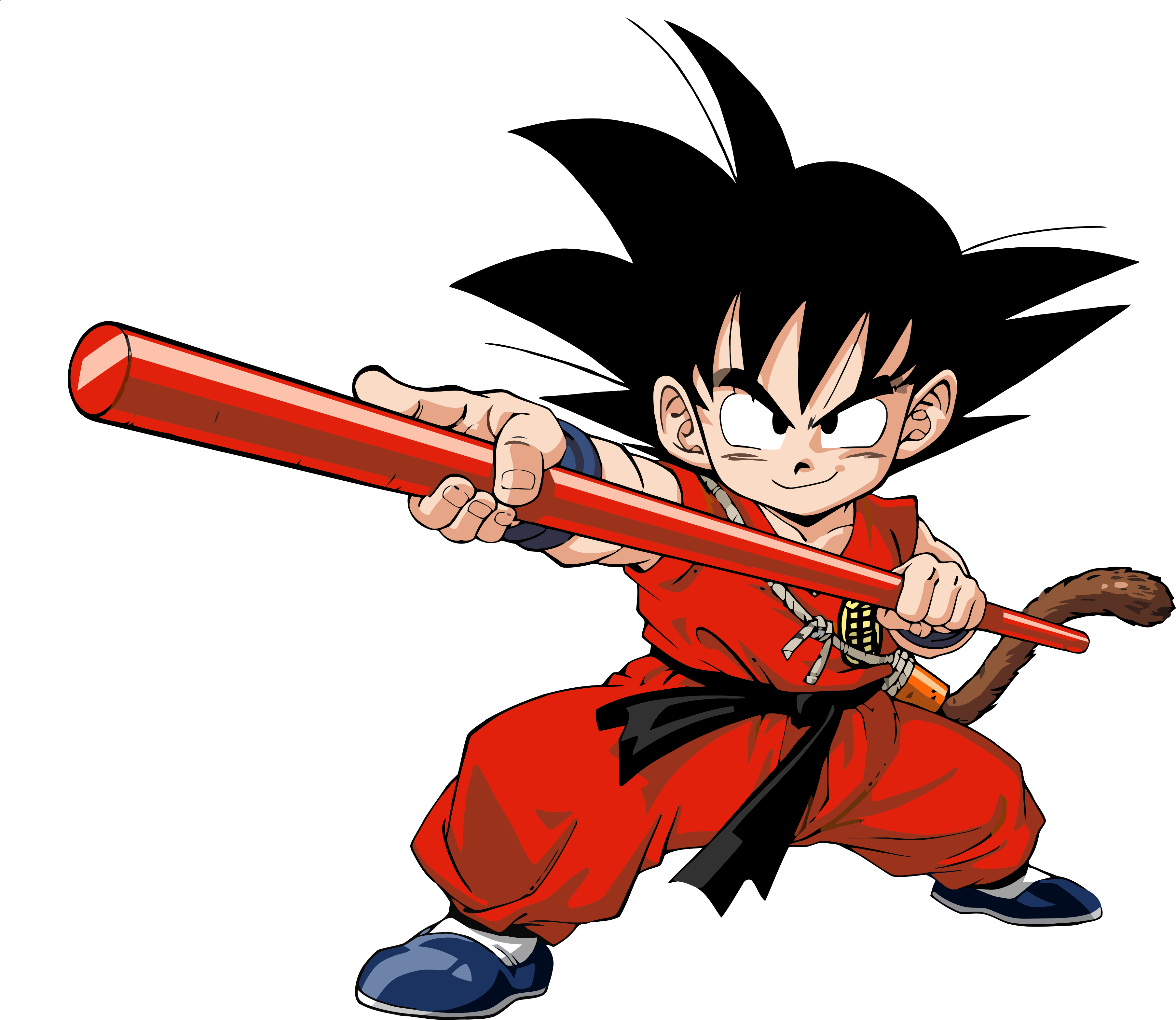 Fantástico Kit Imprimible Para Cumpleaños De Dragon - Kid Goku Pose (3800x3200)