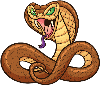 Serpent Clipart Mean - Cartoon Snakes (400x400)